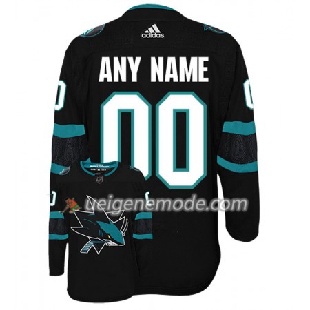 Herren Eishockey San Jose Sharks Trikot Custom Adidas Alternate 2018-19 Authentic